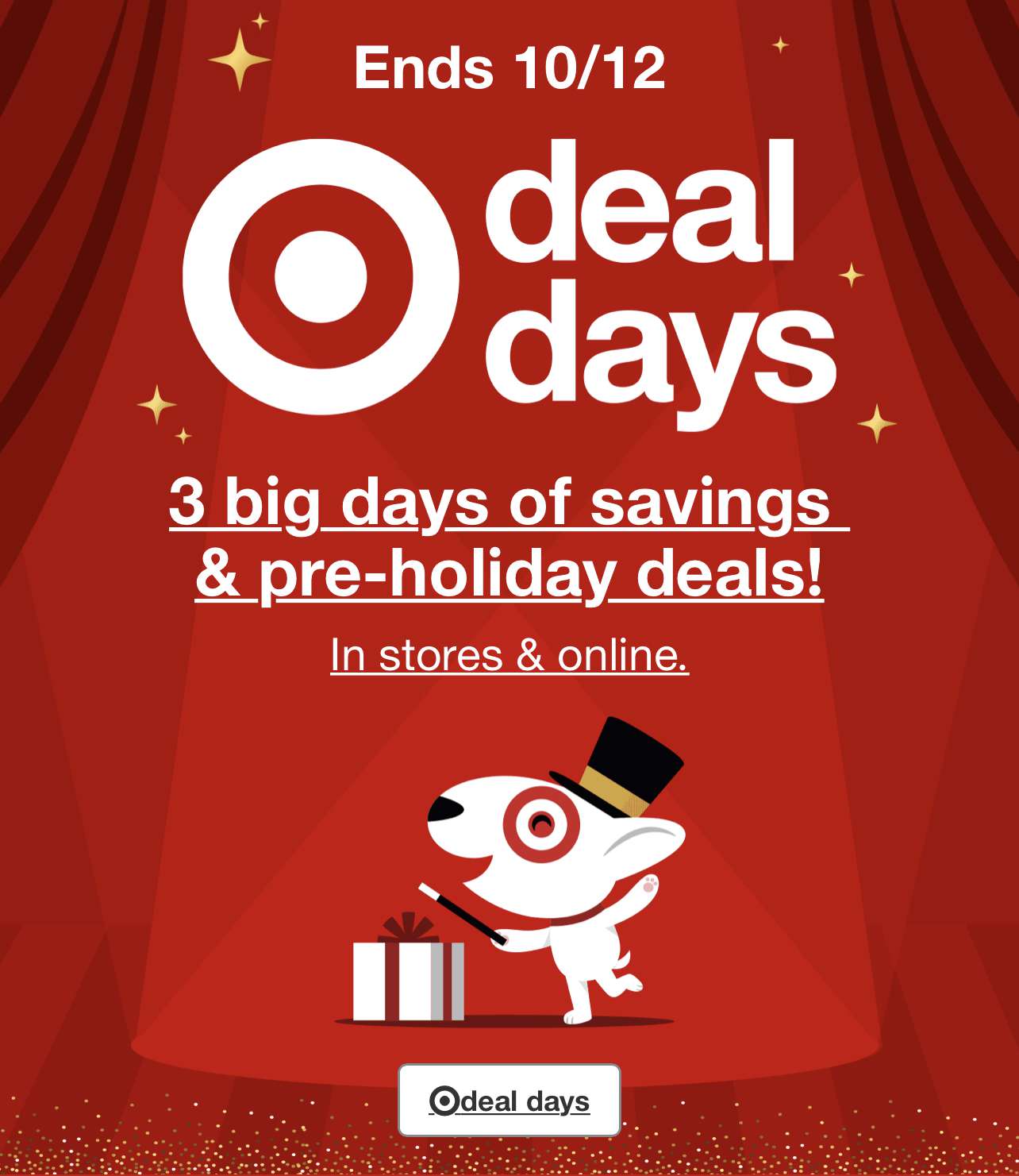 





                                                     Target 3 günlük büyük indirim günleri başladı