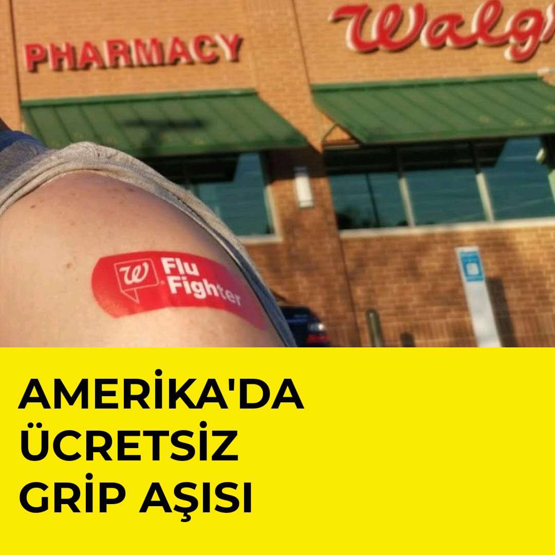 Amerika'da ücretsiz grip aşısı
