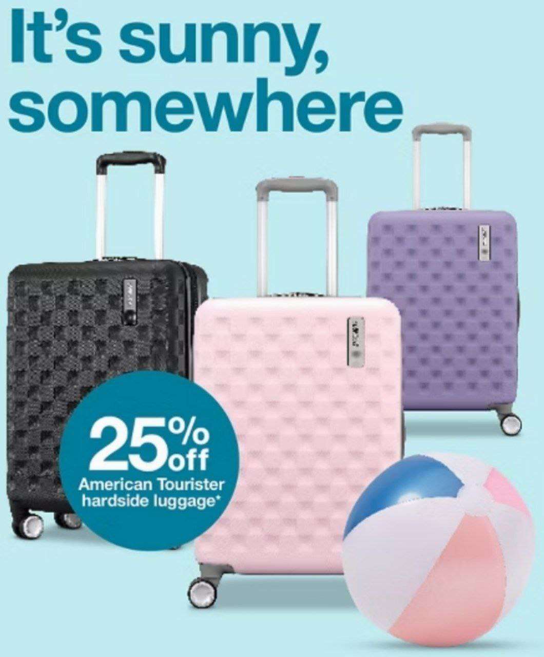 Target American Tourister valizlerde %25 indirim 