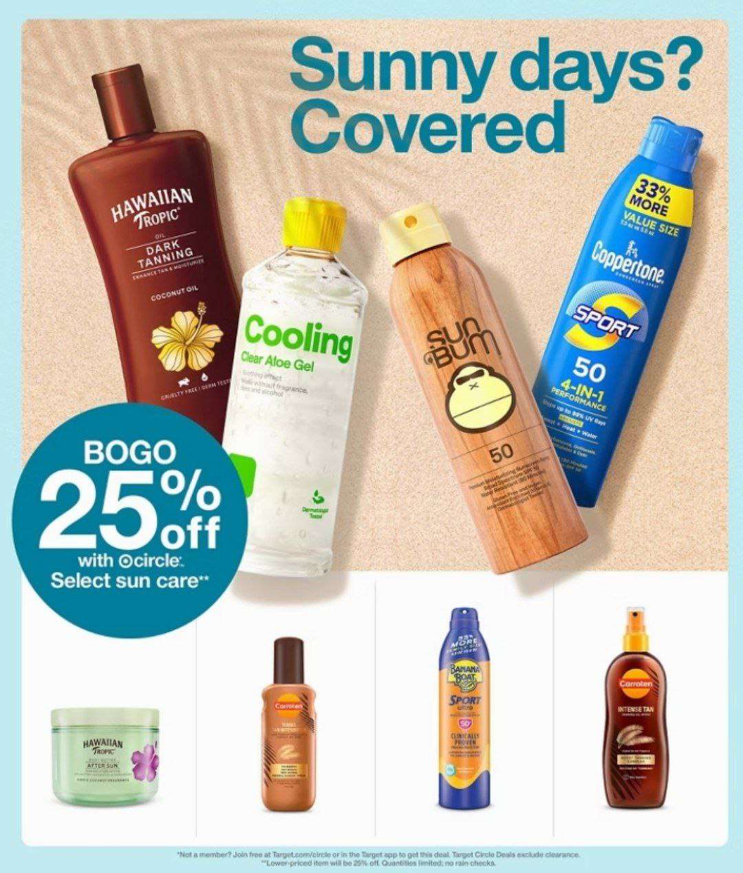 Target güneş kremlerinde 1 alana 2. %25 indirimli 