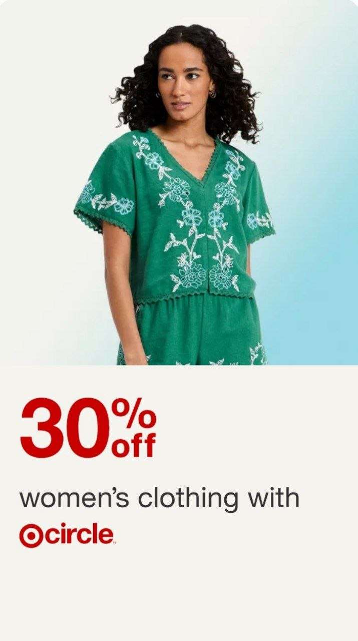 Target kadın giyim ürünlerinde %30 indirim 