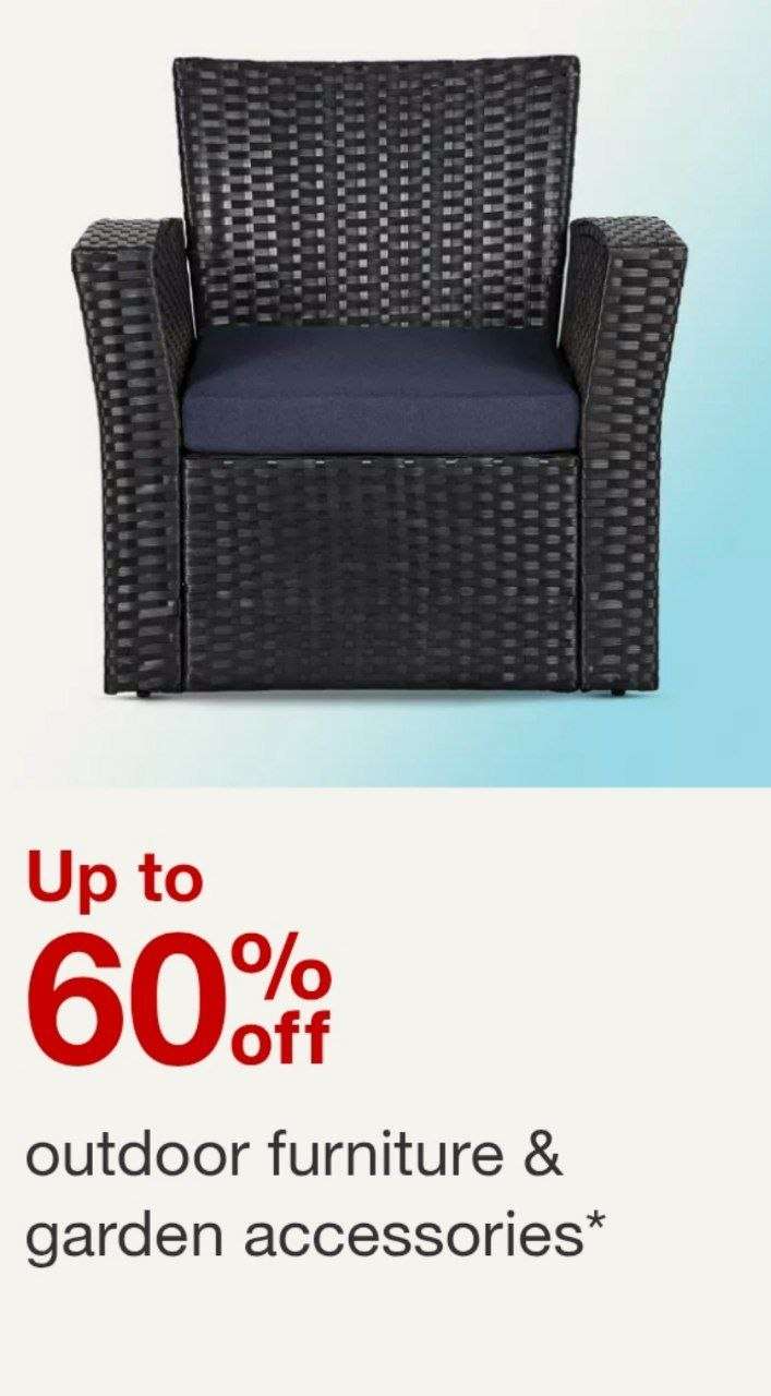 Target bahçe mobilyalarında %60’a varan indirim 