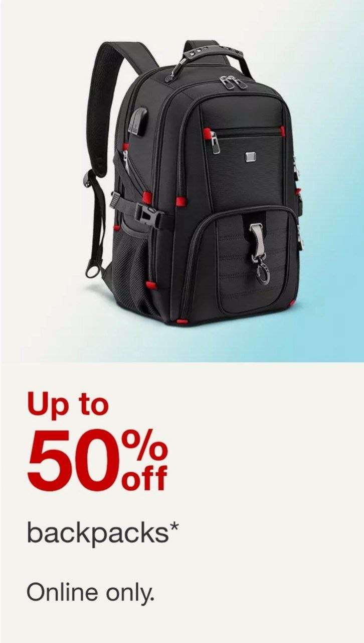 Target sırt çantalarında %50’ye varan indirim 