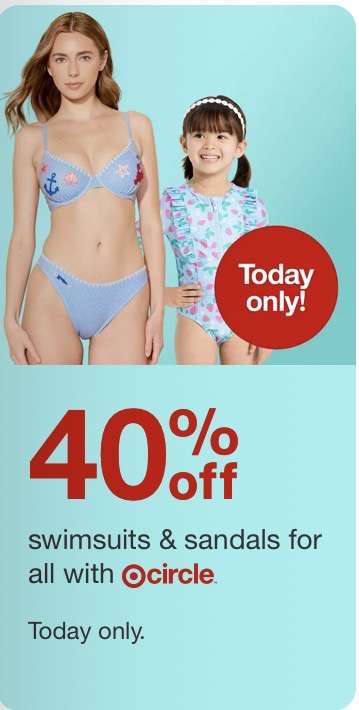 Target bikini ve mayolarda %40 indirim 