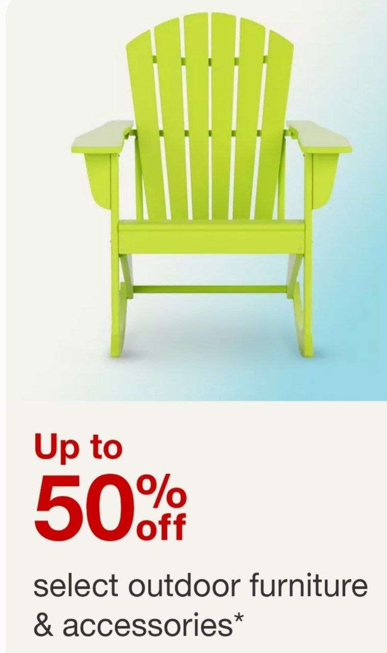 Target bahçe mobilyalarında %50’ye varan indirim 
