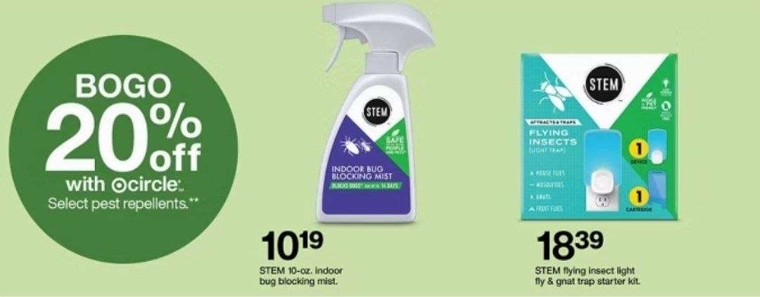 Target seçili böcek ilaçlarında 1 alana 2. %20 indirimli 