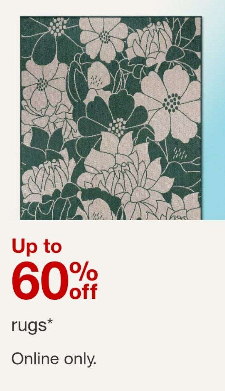 Target halılarda %60’a varan indirim 