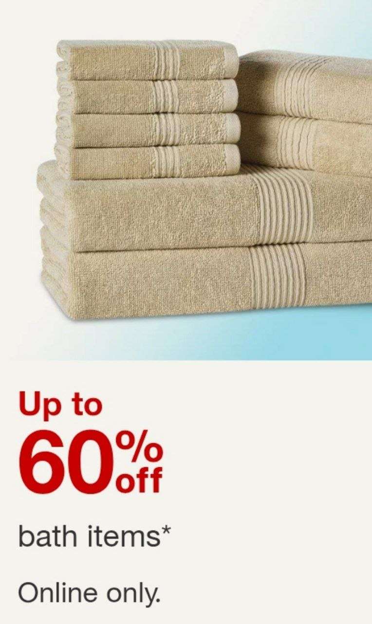 Target banyo ürünlerinde %60’a varan indirim 