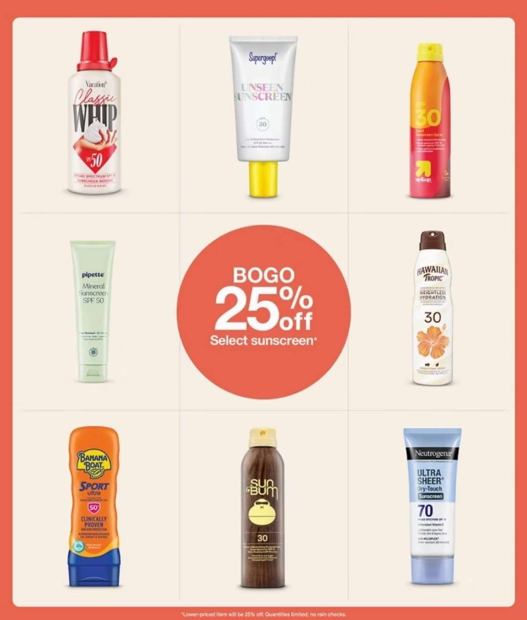 Target güneş kremlerinde 1 alana 2. %25 indirimli 