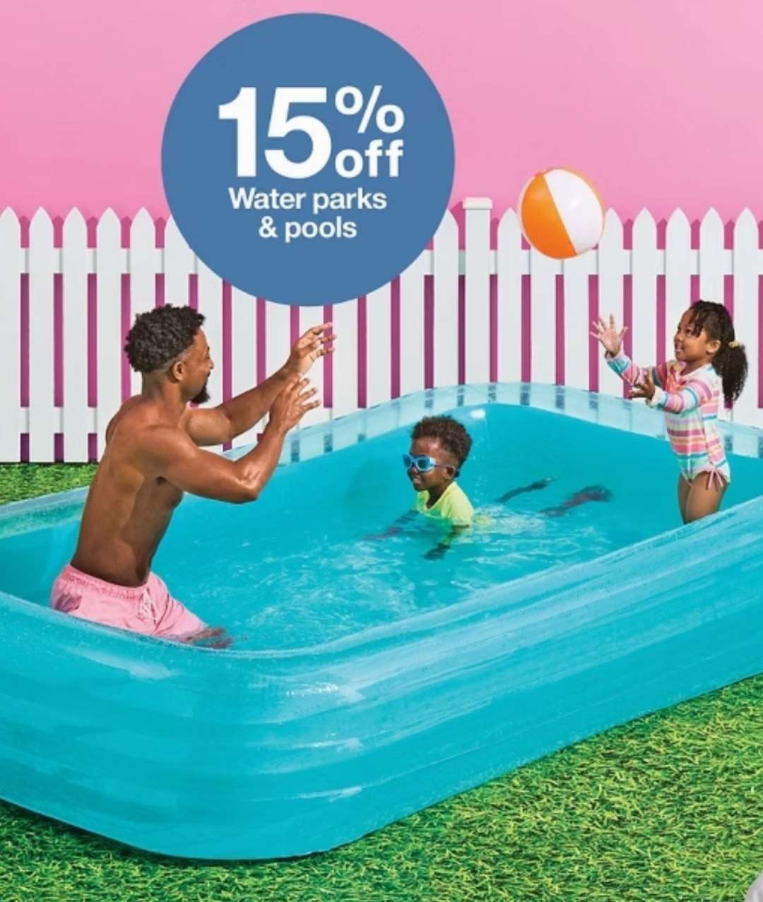 Target su parkları ve havuzlarında %15 indirim 