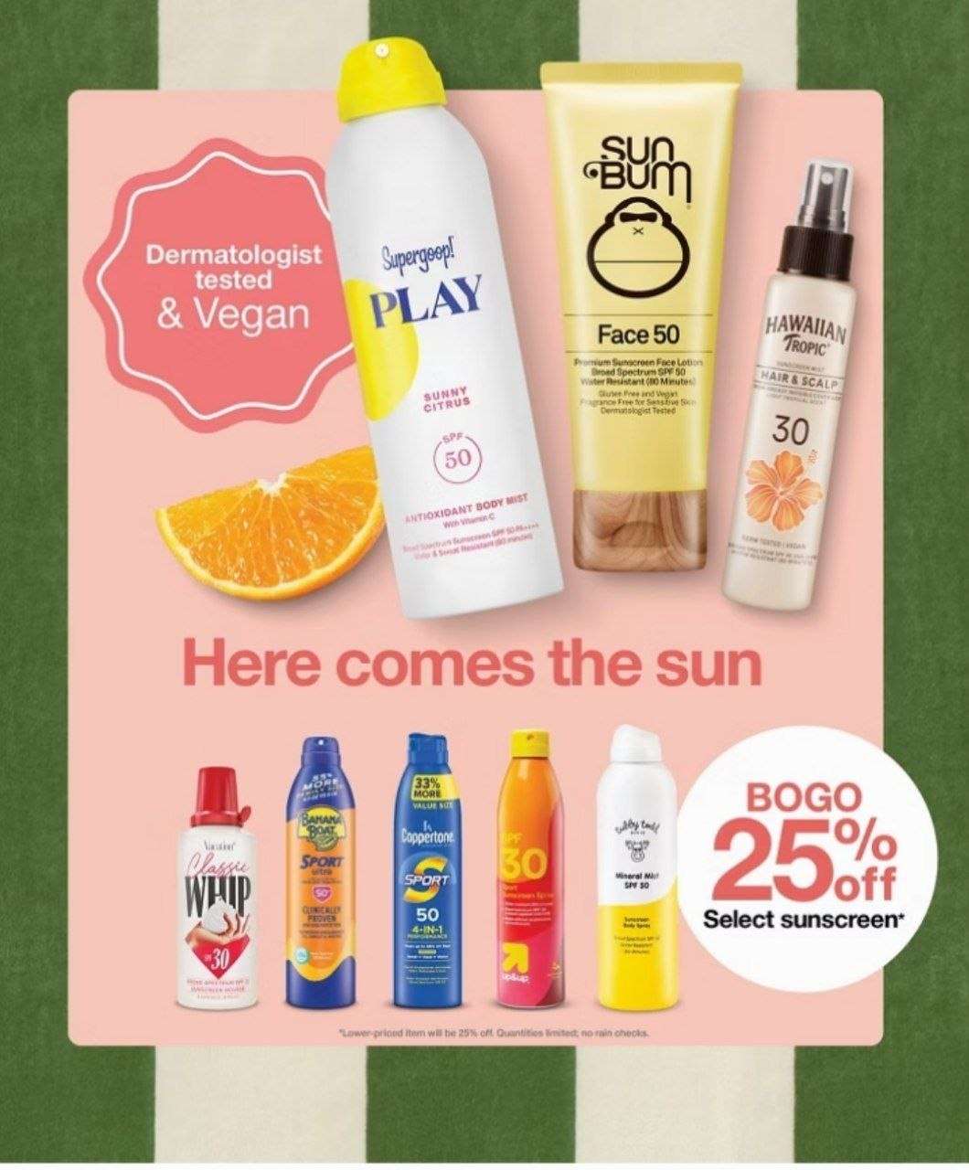 Target güneş kremlerinde 1 alana 2. %25 indirimli 