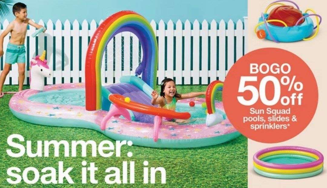 Target Sun Squad ürünlerinde 1 alana 2. %50 indirimli 