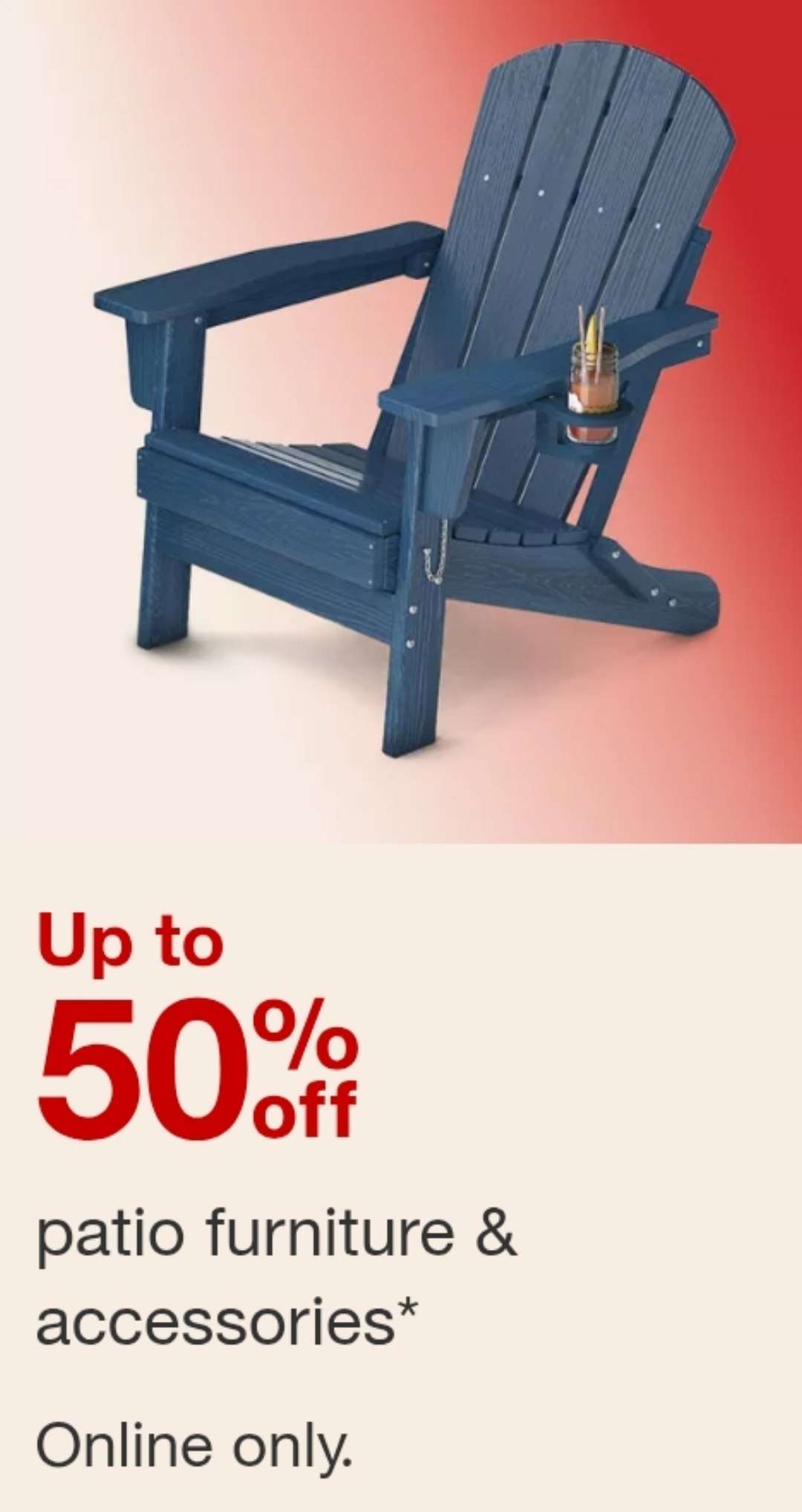 Target bahçe mobilyalarında %50’ye varan indirim 
