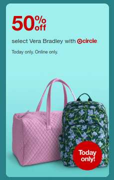 Target Vera Bradley çantalarda %50 indirim