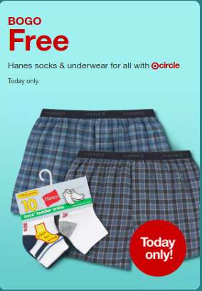 Target Hanes ürünlerinde 1 alana 1 bedava