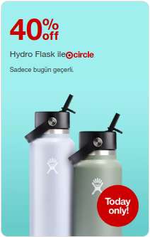 Target Hydro Flask ürünlerinde %40 indirim