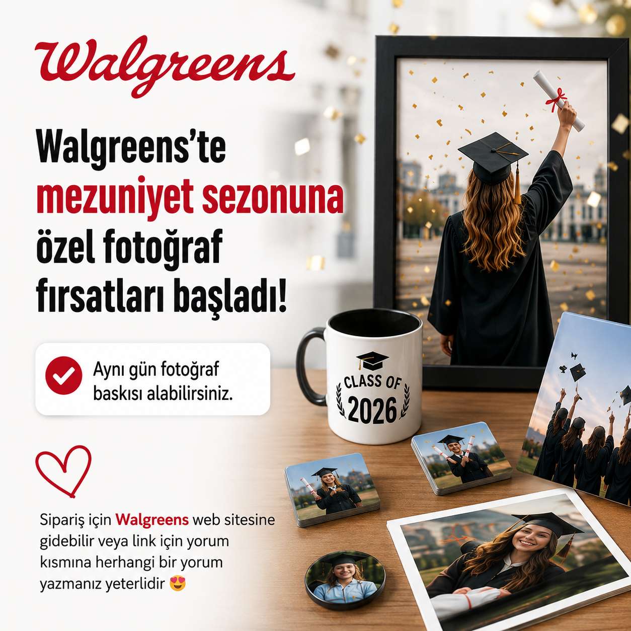 Walgreens Baskılı Ürünlerinde İndirimler 