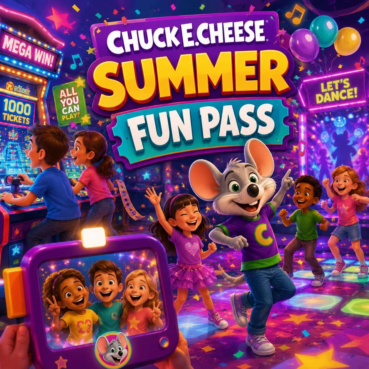 Chuck E. Cheese 2026 Summer Fun Pass  başladı
