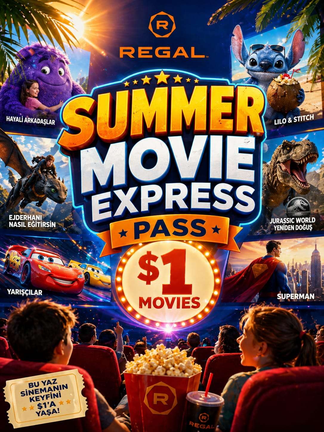 Regal Summer Movie Express -  Filmler Sadece $1!