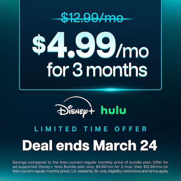 Disney+ ve Hulu birlikte aylık $4.99